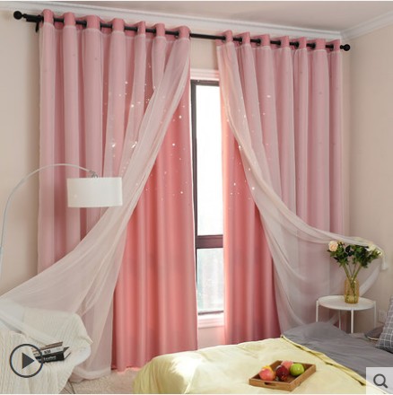 Psychological counseling room curtain finished Nordic cotton linen blackout white gauze simple modern living room bedroom bay window hypnosis
