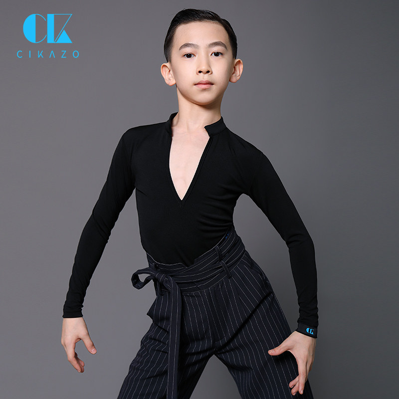 Susie Kasoladin dance suit boy Spring-style long sleeve race suit boy's test regulations to serve G5031 of merit G5031
