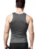 Мужской спортивный эластичный черный летний жилет для спортзала без рукавов для тренировок, в обтяжку, для бега, быстрое высыхание