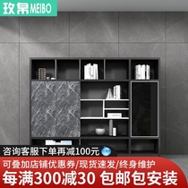 File cabinet Wooden file cabinet Simple modern office furniture Boss office file locker background cabinet