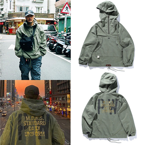 Boomer Yuwen Leuqiu Winter Autumn Winter Sets Hood Overalls Jacket Loose youth jacket Male PW Letters Tide Submachine Clothes