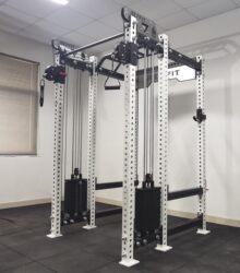 Double Flying Bird + Squat Frame Six Columns (Black, White, Red, Bright Tube)