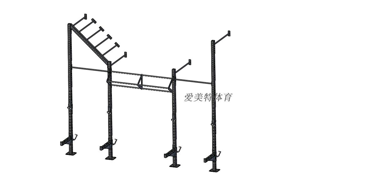 Physical training comprehensive frame RIG 4 uprights squat against the wall push frame climbing frame private education