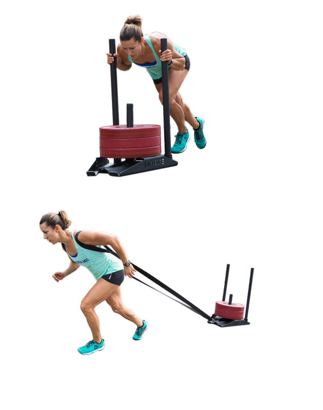 Physical resistance training sled car weight cart sled cart tire towing steel plate laser cutting