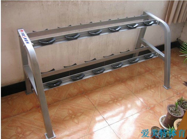 Dumbbell rack hexagonal dumbbell rack double-layer dumbbell rack fixed dumbbell rack gym special 6 pairs
