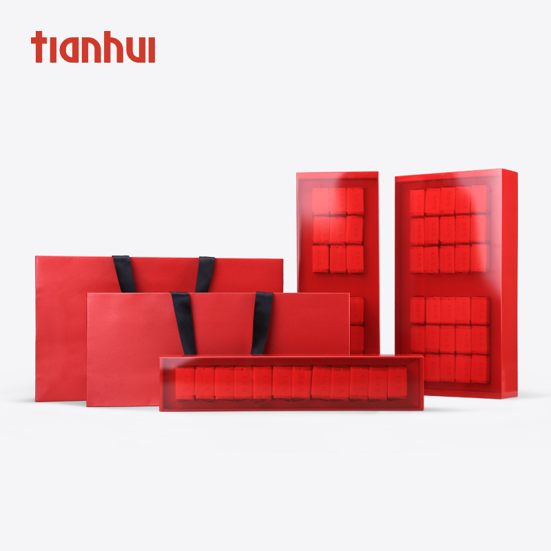 Tianhui Packaging Gift Box Upscale Tea Empty Gift Box Big Red Robe Tea Green Tea Black Tea Universal Half Catty Custom New