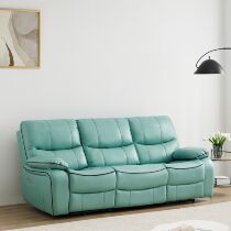 Simple and modern electric multi-function three-seat living room sofa chair light luxury first-class space sofa cabin head layer cowhide