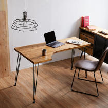 Nordic Solid Wood Table Modern Minimalist Dining Table Light Lavish Computer Desk Home Iron Art L-shape Corner Table Assembly Table Legs