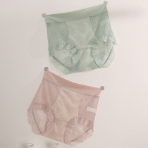High waist micro-closets underpants Women Summer thin lace lady Sexy new No marks for a small tummy belly big code breathable