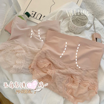 High waist underpants female microclosets with small belly Tiglutes glutes pure cotton stalls no marks big size fat mm sexy shorts