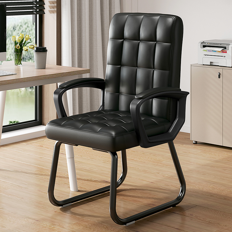 Office chair Comfort Long Sitting Room Staff Bow Computer Chair Home Brief Modern Backrest Mahjong Seat-Taobao