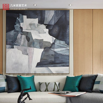 Dafen Oil Painting Village Pure Hand-painted Living Room Villa Abstract Painting Hotel Entrance Decorative Painting Nordic Simple Mural