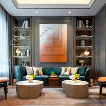 Wood carving factory shop custom designer high-grade physical device painting atmosphere creative villa sales department modern mural