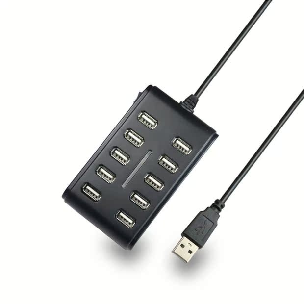 Bộ chia máy tính xách tay đa năng usb2.0 bộ chia trung tâm trung tâm mở rộng tốc độ cao một cho mười - USB Aaccessories quạt mini cầm tay sạc điện