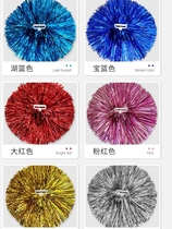 Cheerleaders holding flowers cheerleading flower balls cheerleaders holding flowers hand-waving flowers dance performance