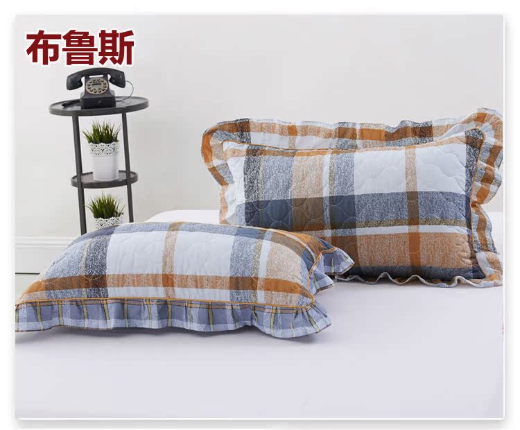 Vỏ gối bằng vải cotton dày, cặp bằng vải bông và vải bông đơn goi chu u