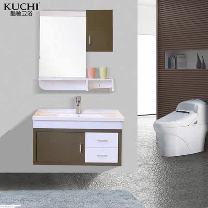 酷驰卫浴现代简约卫浴柜洗漱台卫生间洗脸盆洗手台80cm台盆柜组合