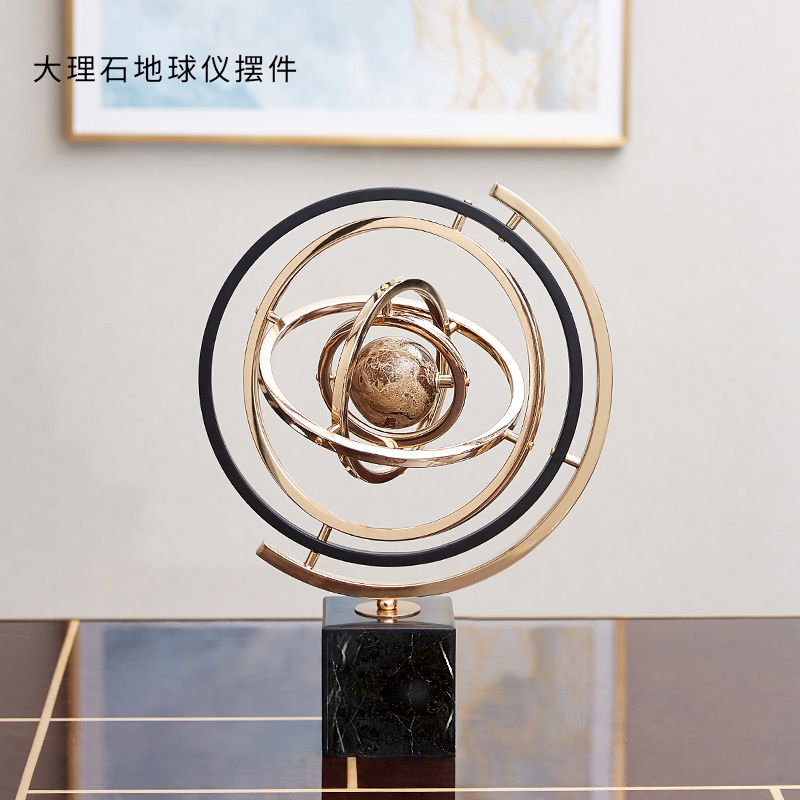 72 88 European Marble Globe Home Decoration Creative American