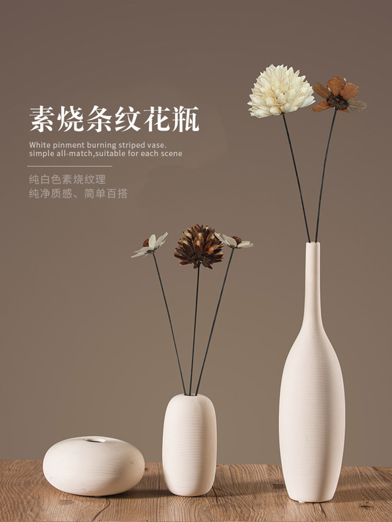 Boreal Europe style of new Chinese ceramic vase dry flower is placed sitting room simulation flower arranging household soft adornment of TV ark