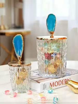 Creative light luxury candy cans living room coffee table porch storage ornaments European-style home soft decorations TV cabinet furnishings