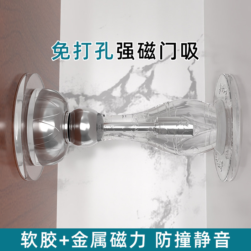 Entry door anti-collision door to absorb punching new door to toilet door inhalation door anti-collision door door resistance