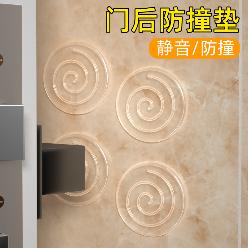 Door Obstructer Safety Door Card Anti-Collision Door Stopper Anti-Collision Thever Security Door Rear Door Suction-free Silicone Ground Touch-Taobao