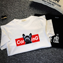 纯棉男女情侣短袖圆领T恤