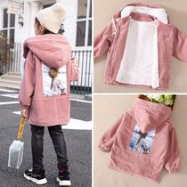 Girls winter dress foreign style plus velvet childrens clothing childrens women 2020 New thick coat girls warm autumn winter clothes tide