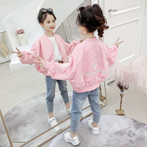 Childrens clothing spring 2021 new girls foreign style coat childrens female Korean jacket clothes girls spring coat tide