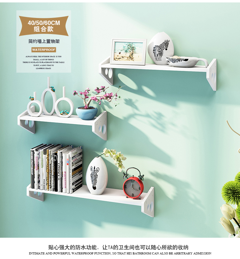 tivi samsung 55 Miễn phí đục lỗ tường phòng khách TV tường trang trí đơn giản tủ sách vách ngăn lưu trữ giá - TV tivi sony 55x7500h