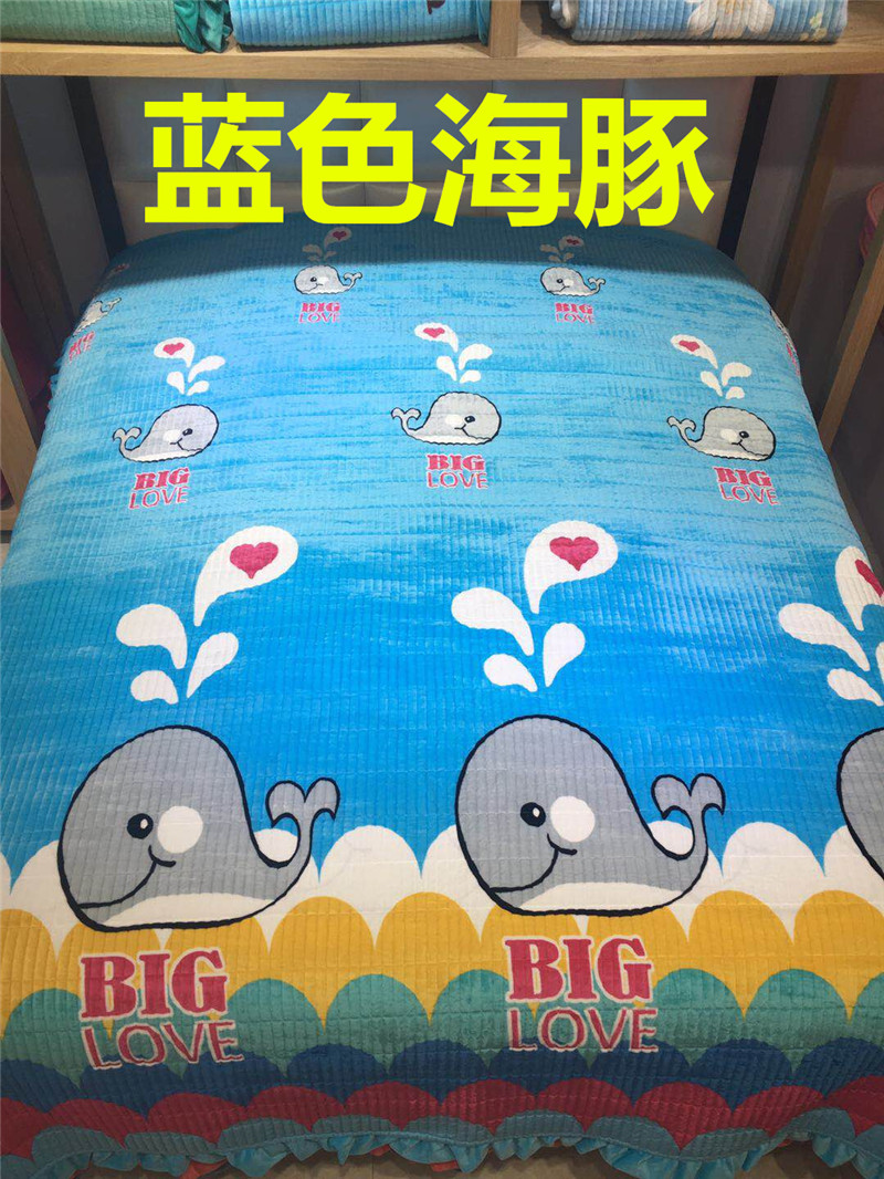 Ren pha lê nhung trải giường đơn mảnh AB phiên bản quilted quilted bởi mat mat pad rửa bông dày tấm tùy chỉnh ga phủ giường