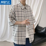 Тонкая рубашка, универсальная куртка, комплект, свободный крой, подходит для подростков