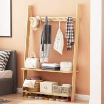 Coat rack floor to floor space simple modern home living room hanger solid wood bedroom wall hanger shelf