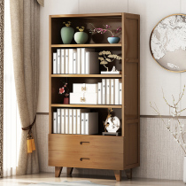 Bookshelf simple table childrens home floor office bookcase multi-storey storage cabinet living room window bamboo shelf