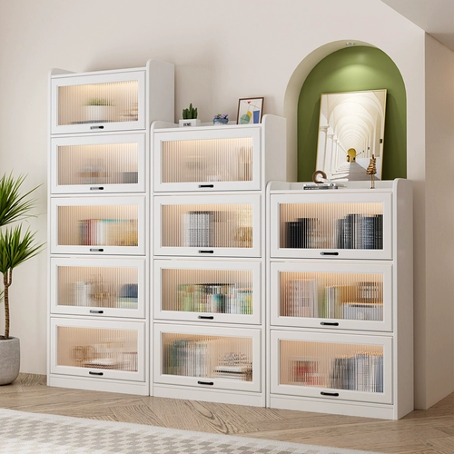Современный и минималистичный книжный шкаф, стеклянная книжная полка, система хранения