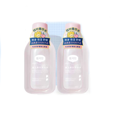 戴可思婴儿桃子水爽身露新生宝宝精华液体爽身粉150ml2瓶桃叶水