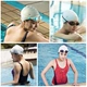 Mũ bơi Speedo Đàn ông và phụ nữ trưởng thành tóc dài bong bóng silicone bảo vệ tai không thấm nước chuyên nghiệp Mũ bơi ấm áp không phải là đầu Mũ bơi