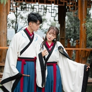 Hanfu trang phục nam Hanfu ba mảnh gốc Hanfu trang phục truyền thống trang phục cặp đôi một nam một nữ