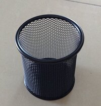 Round square pen holder metal mesh iron mesh affordable and versatile office stationery