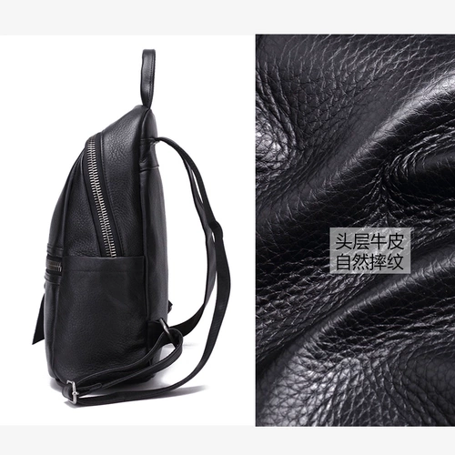Рюкзак, вместительная и большая кожаная сумка через плечо, из натуральной кожи, коллекция 2023, воловья кожа