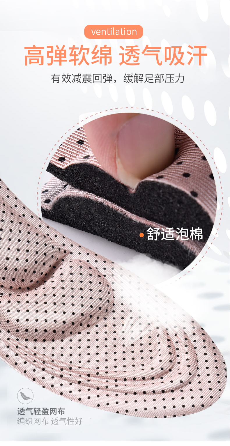 ELEFT 4D海绵支撑鞋垫 2双 图8