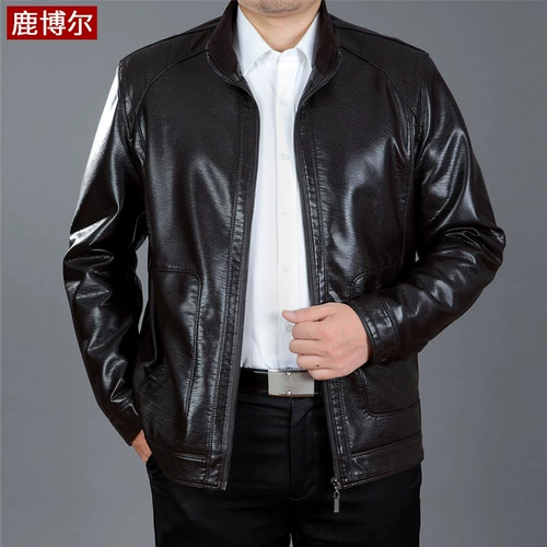 Мужская осенняя тонкая куртка, осенний флисовый пуховик, для среднего возраста, свободный крой