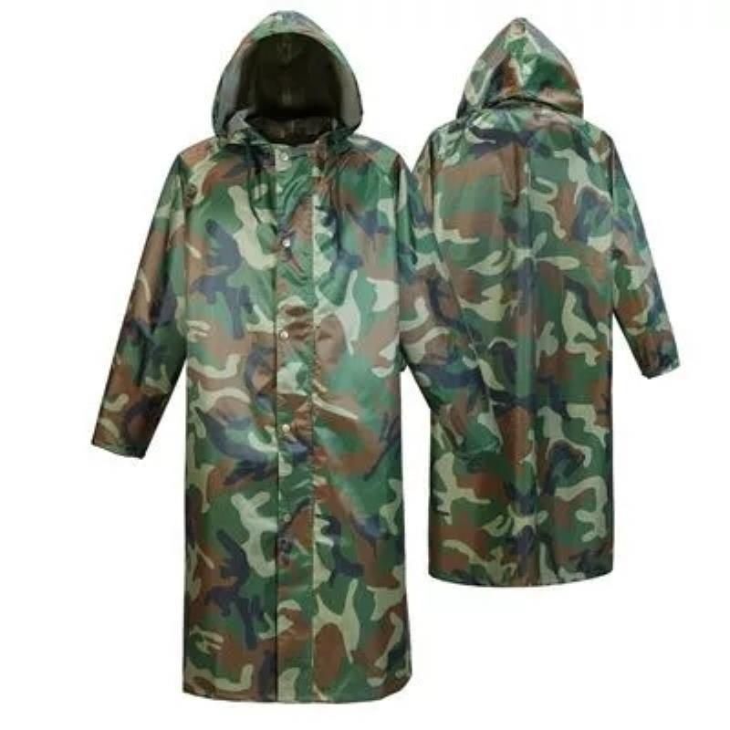 Camouflage Raincoat, Long, Full-Body, Heavy Rain Protection, Men's Adult, Thickened, Enlarged, Labor Protection, Construction Site, Outdoor Waterproof Poncho Camouflage Raincoat, Long, Full-Body, Heavy Rain Protection, Men's Adult, Thickened, Enlarged, Labor Protection, Construction Site, Outdoor Waterproof Poncho