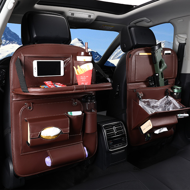 Car seat back storage bag hanging bag Children's back car rear storage rack Car interior decoration supplies Daquan