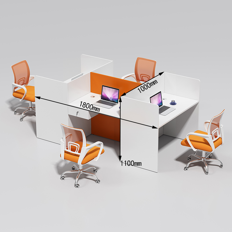Double Face To Face + 2 Sides (With Drawers)staff member desk Electric pin Operator Jam office Tables and chairs combination sale Station staff screen Small card seat