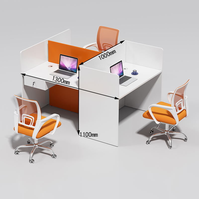 Face To Face Double + 1 Side (With Drawer)staff member desk Electric pin Operator Jam office Tables and chairs combination sale Station staff screen Small card seat