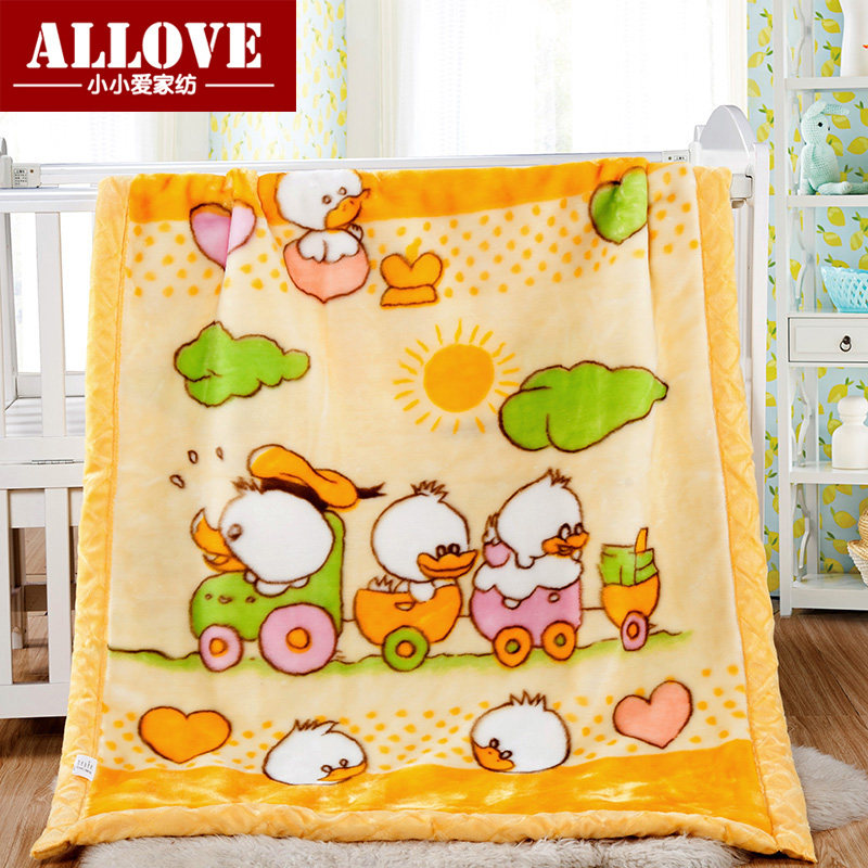 Autumn Winter Baby Thickening Blanket Rascher Children's Cover Blanket Kindergarten Afternoon Nap Blanket Double Newborn Cuddle