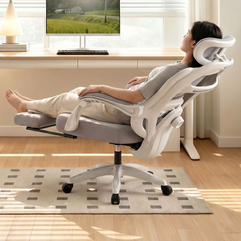 Ergonomic Chair, Home Office Chair, Comfortable for Long Periods of Sitting, Reclining Computer Chair, Office Waist-Protecting Sitting Posture Chair