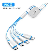 Увеличьте пару яблок+Android+Type-C (синий)