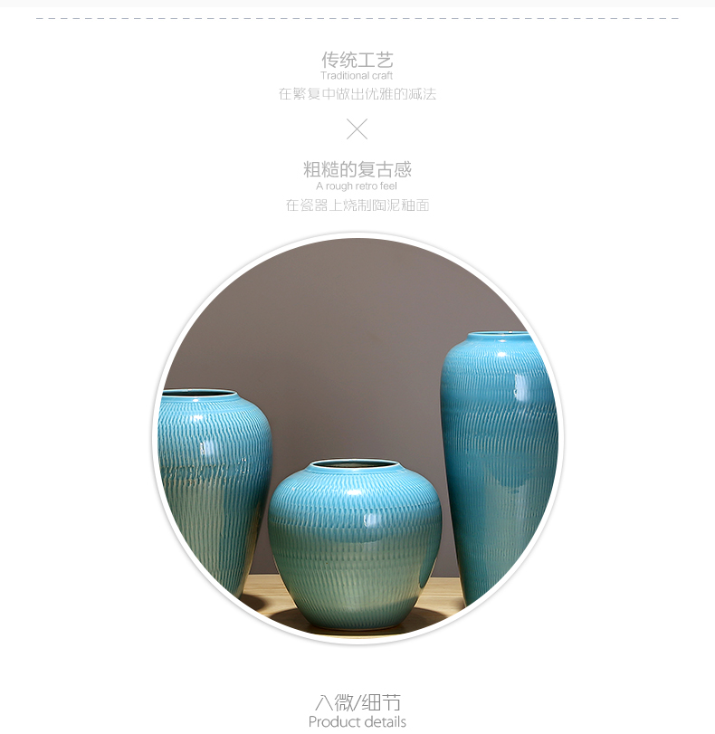 Jingdezhen ceramics, vases, flower arranging new Chinese style is I sitting room porch tea table table household adornment furnishing articles